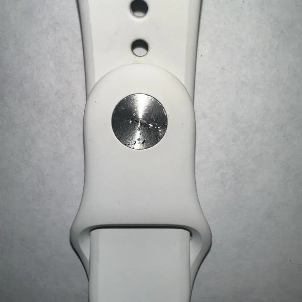 Genuine Apple Sport Band Apple Watch 38/40/41mm White Silver M/L